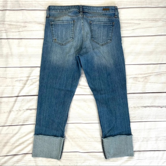Kut from the Kloth Cameron Roll Cuff Straight Leg Jeans size 8 - Picture 2 of 12